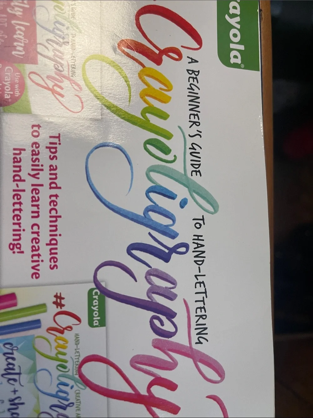Crayola branded calligraphy